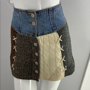 DeNimes Denim Sweater mini skirt